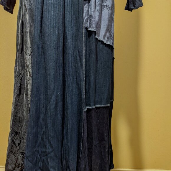 Vintage Spencer Alexis Patchwork Maxi Dress – Sapphire Blue Women's Size L (16) - Picture 8 of 16